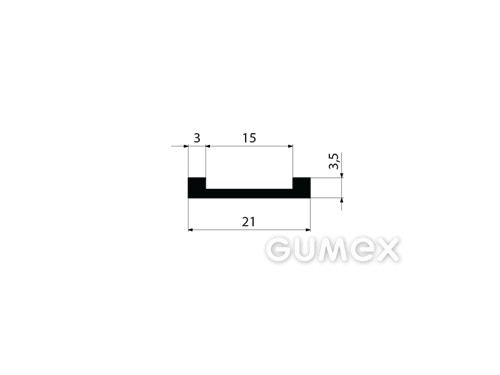 GUMOVÉ PROFILY TVARU "U" - EPDM